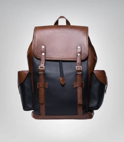 Urban vintage leather backpack for men – classic travel design