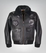 G-1 Wings of Gold leather jacket – classic aviator bomber style