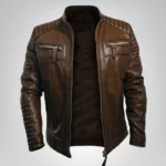 Men's Mars leather jacket – classic motorcycle style outerwear