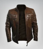 Men's Mars leather jacket – classic motorcycle style outerwear