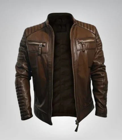 Men's Mars leather jacket – classic motorcycle style outerwear