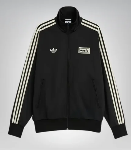 Retro-style Adidas Oasis track jacket with logo details