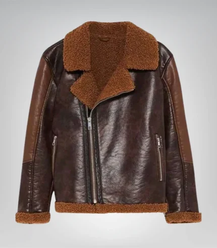 Men’s Dean Ambrose WWE jacket – shearling leather outerwear