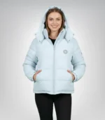 Men’s baby blue Trapstar Irongate jacket – streetwear puffer style