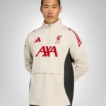 LFC adidas Mens 2526 Domestic Pro-Winter Hooded Top White