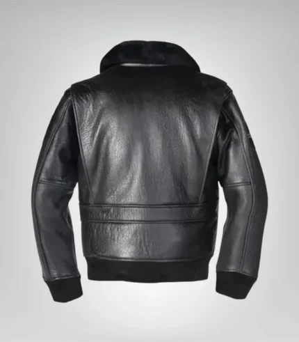 Classic G-1 sheepskin leather bomber jacket for men