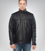 Jesse Wood Men’s Real Leather Jacket