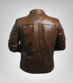 Stylish men's motorcycle leather jacket