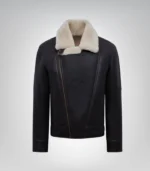 Genuine sheepskin aviator coat for men – classic RAF pilot jacket
