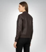 Premium Bliss maroon leather jacket – women's motorcycle outerwear