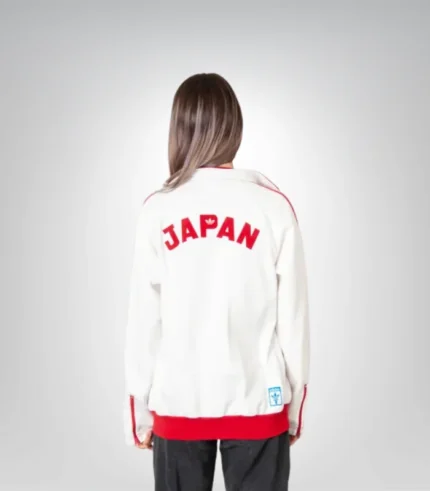 Adidas Japan jacket for women – lightweight three-stripe track coat