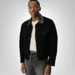 Buck Mason Rambler suede trucker jacket for men – classic outerwear