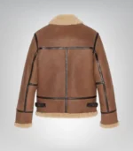 Anderson Light Brown Aviator Shearling Jacket