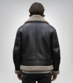 Mens Black Sheepskin Leather Jacket