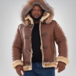 Premium men’s sheepskin leathewinter coat – shearling lining