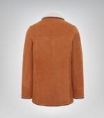 Classic winter jacket for men – tan sheepskin outerwear