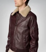 Classic aviator jacket for women – genuine leather design