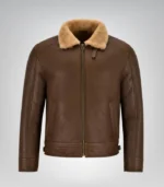 Men’s real sheepskin leather B3 bomber – classic shearling flying jacket