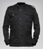 Jon Bernthal Daredevil Inspired Black Jacket – Tactical Cotton Design - Image 6