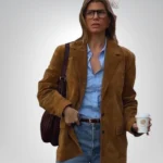Vintage 80s brown suede blazer – western cowgirl leather coat