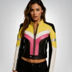 Retro Moto Biker Jacket | Vintage Motorcycle Leather Style
