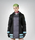 Fire Force Maki Oze black cosplay costume for women