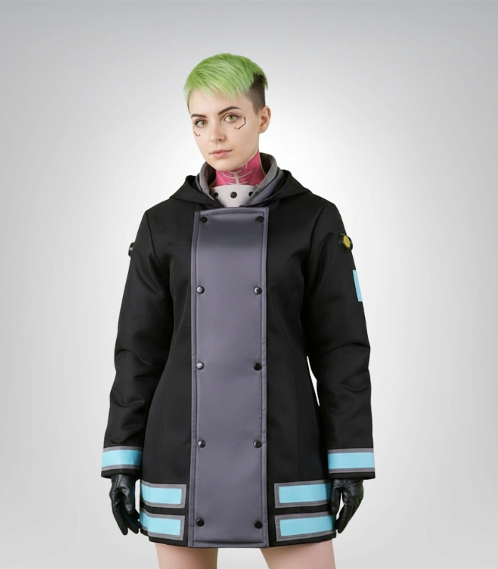 Fire Force Maki Oze Black Cosplay Costume Fire Force Maki Oze black cosplay costume for women