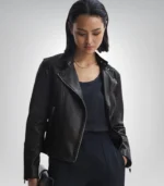 Women’s Genuine Leather Jacket Handmade Sheepskin Cropped Street Style