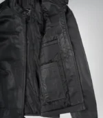 Men’s Matte Black Biker Jacket 100% Real Leather, Café Racer Style - Image 2