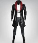 20-77 Phantom Liberty Solomon Reed Cosplay Black Leather Coat