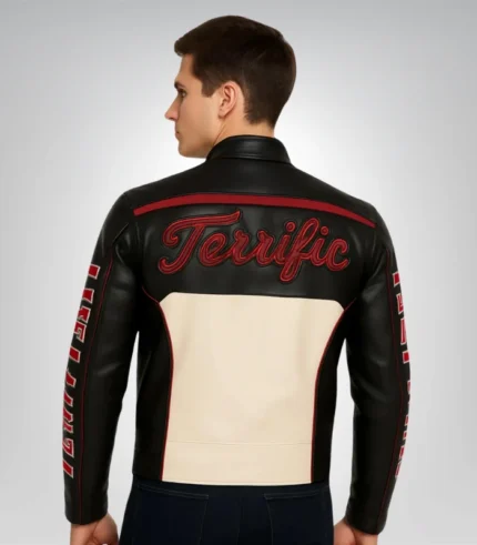 Mr. Terrific Fair Play Leather Jacket Cosplay Halloween Costume