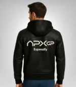 F1 racing hoodie – APXGP leather motorsport streetwear design