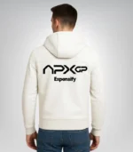 Men’s F1 racing jacket – handmade leather APXGP motorsport hoodie