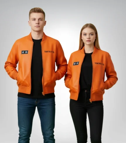 Real leather Oze Fire Force jacket inspired by anime character