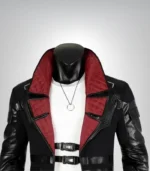 Solomon Reed Cyberpunk 2077 cosplay coat – black leather long jacket