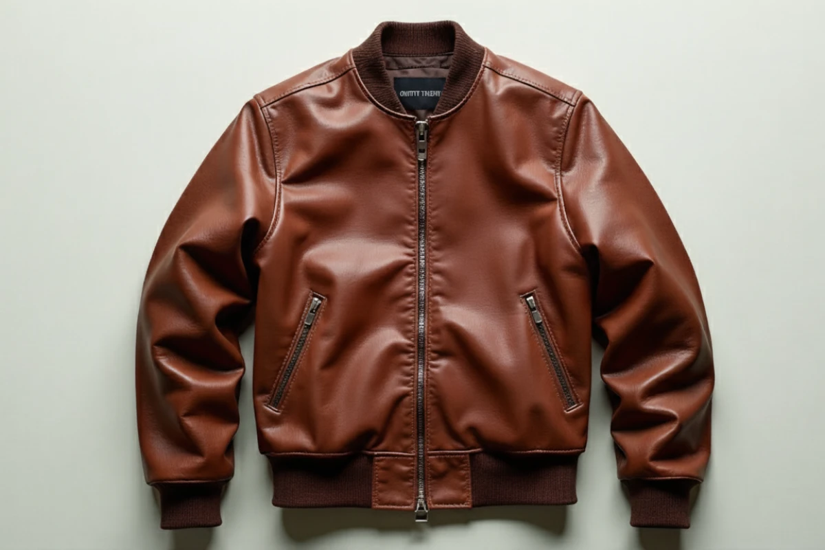 Classic Black Leather Jacket: