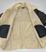 Vintage men’s aviator jacket – genuine sheepskin leather bomber style