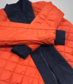 Men’s classic bomber jacket – quilted pilot style full zip outerwear