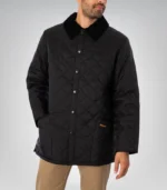 Lightweight black Barbour jacket – Liddesdale quilted outerwear for men