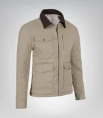 Men’s classic quilted jacket – stylish diamond design for casual wear