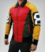 Classic men’s leather bomber jacket – 8 Ball Puddy inspired outerwear