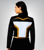Premium Hawkgirl leather cosplay jacket – 2025 women’s costume
