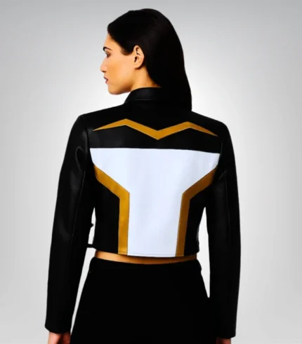 Premium Hawkgirl leather cosplay jacket – 2025 women’s costume