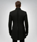 Ghost Papa IV stage costume jacket – black wool design for cosplay fans
