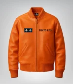 Oze Fire Force Jacket: Genuine Sheep Leather Cosplay