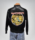 Retro Iron Maiden band tour jacket from the 1980s