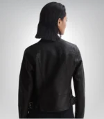 Women’s Genuine Leather Jacket Handmade Sheepskin Cropped Street Style