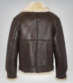 Men’s vintage dark brown sheepskin bomber – RAF B3 aviator flight jacket