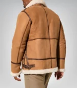 Real sheepskin leather aviator jacket for men – Jason B3 bomber style