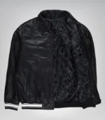 Vintage Avirex bomber jacket for men – classic black leather aviator coat